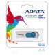 Флаш памет 32GB USB2.0 A-DATA C008 Classic Series - White + Blue