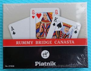 Карти за игра Piatnik: BRIDGE-RUMMY AKTION, ZK (2 тестета по 55 карти)