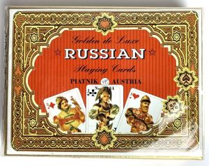 Луксозни Карти за игра Piatnik - Golden De Luxe Russian