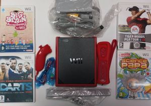 Nintendo Wii Mini Игрова Конзола + 4 Оригинални Игри 