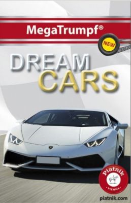 Карти за игра на Quartett от Piatnik® - DREAM CARS # MegaTrumpf (2025 • NEW)