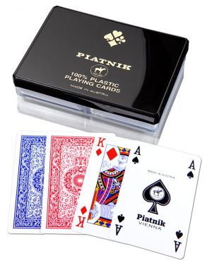 Карти за игра Piatnik: 100% пластифицирани - Двойна колода карти