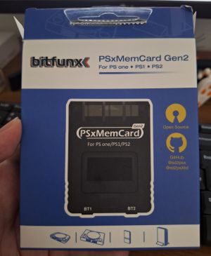 BITFUNX PSxMemCard Gen2 Memory Card за ПС2 & PS2 & Playstation 2